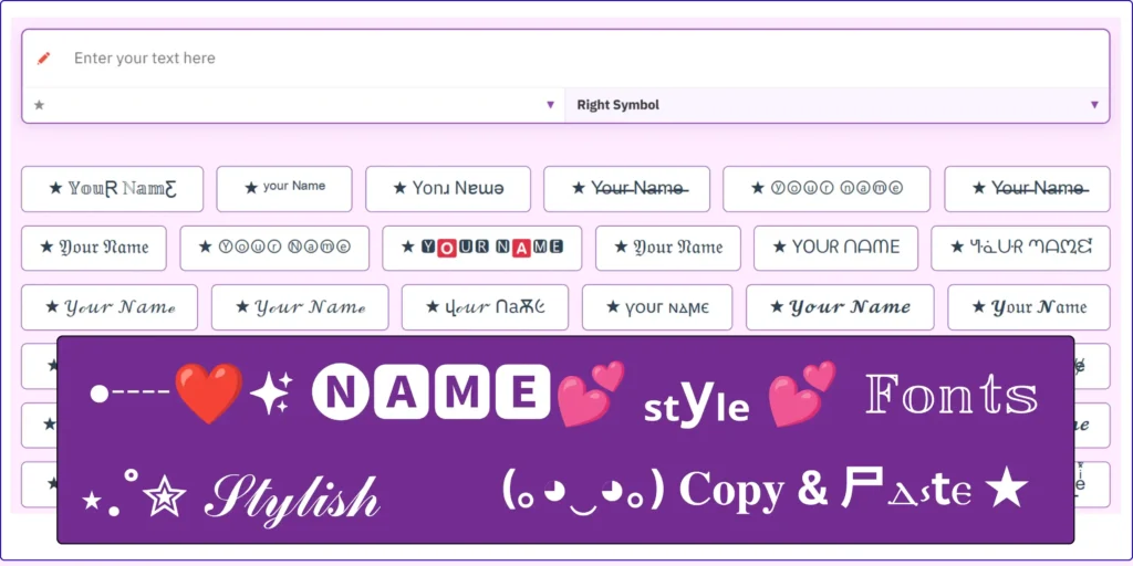 Name Style for Instagram